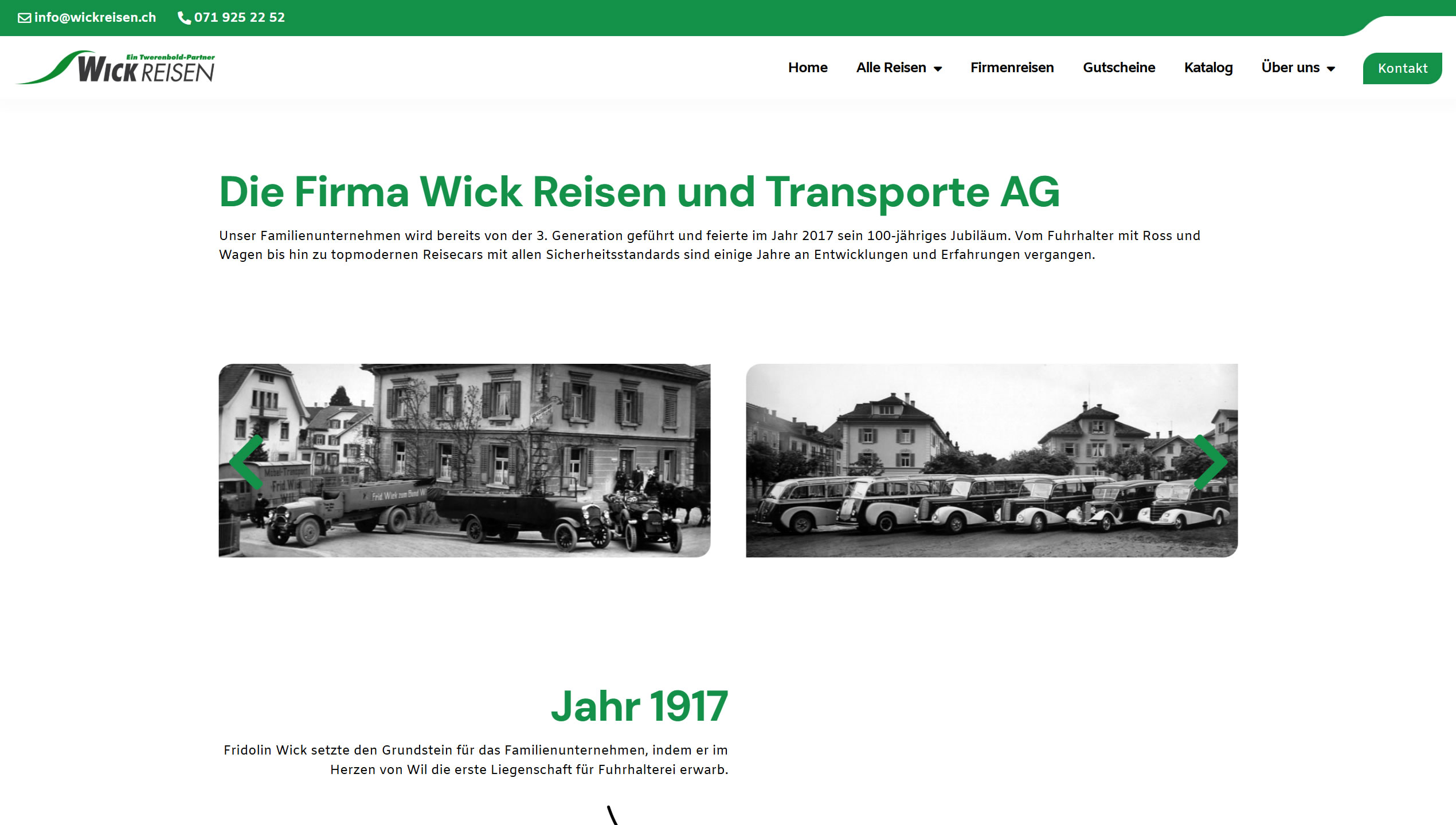 Wickreisen Geschichte