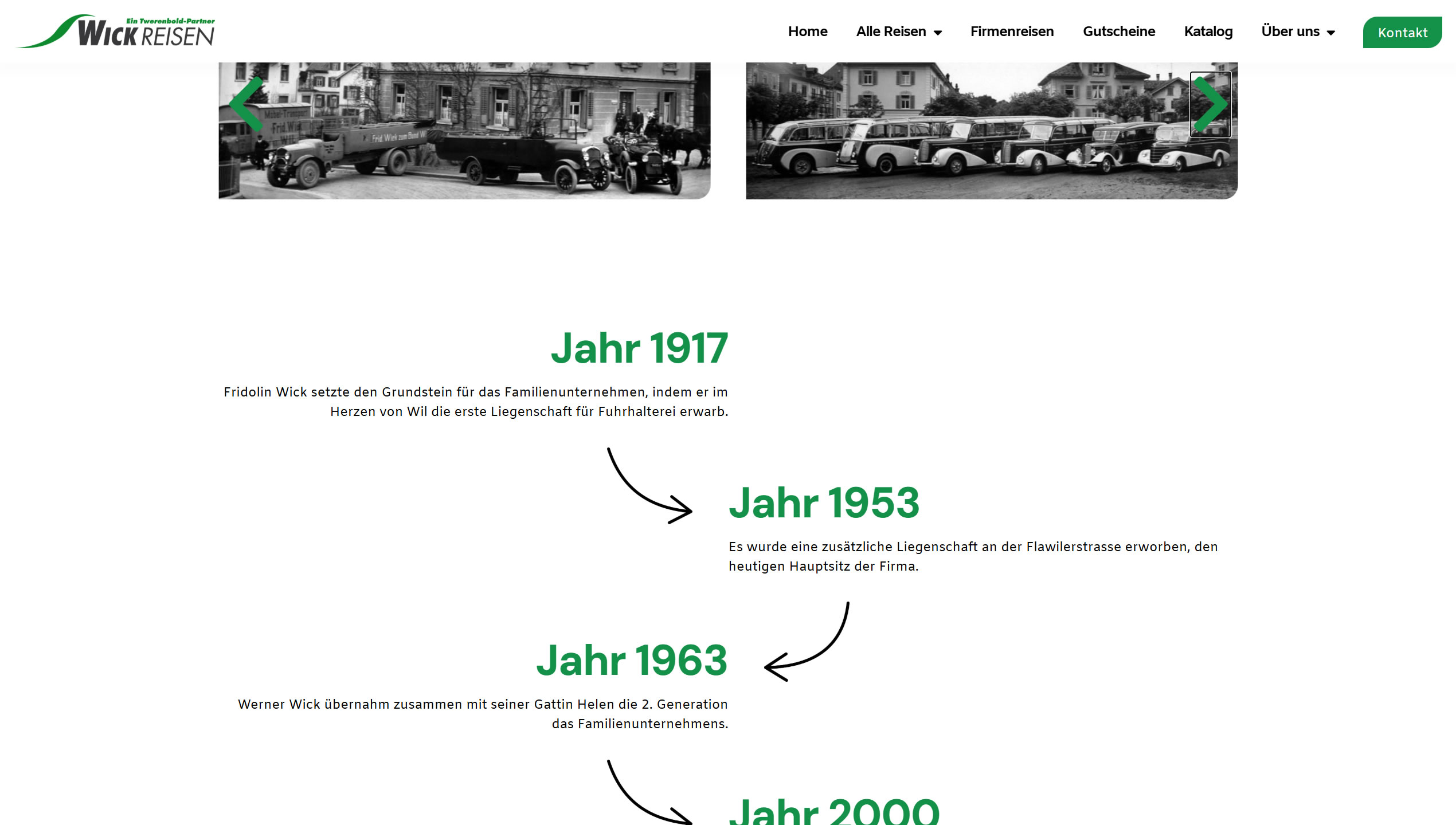 Wickreisen Geschichte